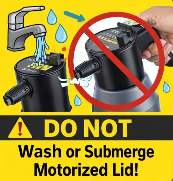 aokway Electric Foam Sprayer Car Wash, Pump Sprayer Battery Powered Rechargeable for Garden, Car Foam Sprayer for Cleaning Detailing Handheld Spray Foam Gun