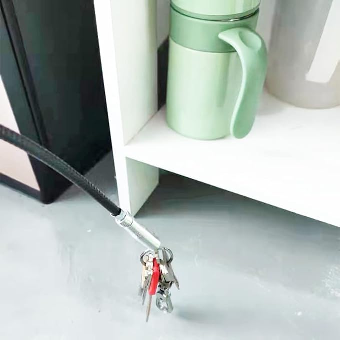 Drain Snake Drain Clog Remover Flexible Grabberable Pick Up Cleaning Tool Reacher Claw Stick, Drain Auger Grab Trash Hairs from Drain,Sink,Bathroom Tub Toilet Hose (35.4 Inch Drain Snake)