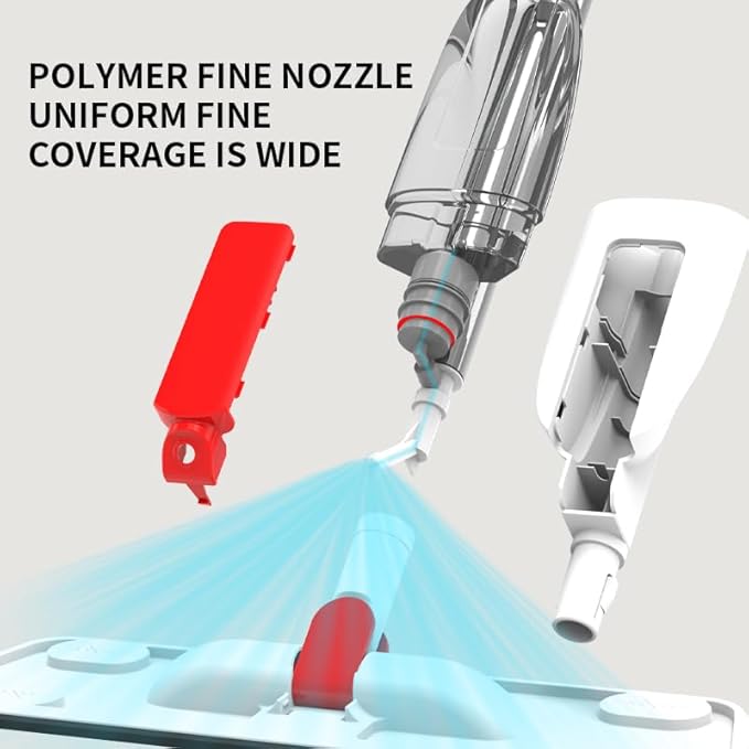 Spraying, Spraying, Multifunctional Rotary, Dry and Wet Dual-Purpose, Lazy Flat mop, Wooden Floor God mop, Spraying mop with 5 mops.