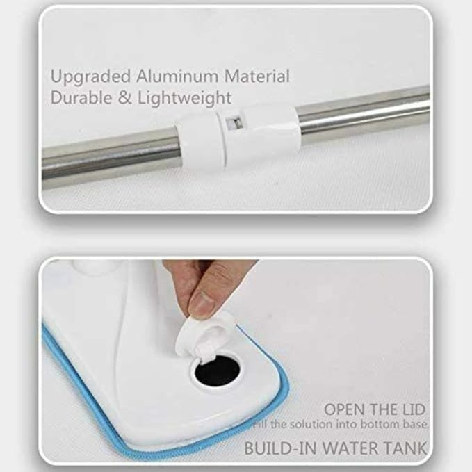 Microfiber Spray Mop for Floor Cleaning, Spray Mop with Reusable Microfiber Mop Pads 360 Degree Handle Mop for Home Laminate Wood Tiles Floor Cleaning