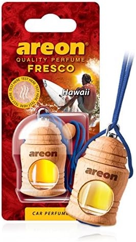 AREON Fresco FRTN13 Hanging Car and Home Air Freshener, Hawaii (Pack of 3)