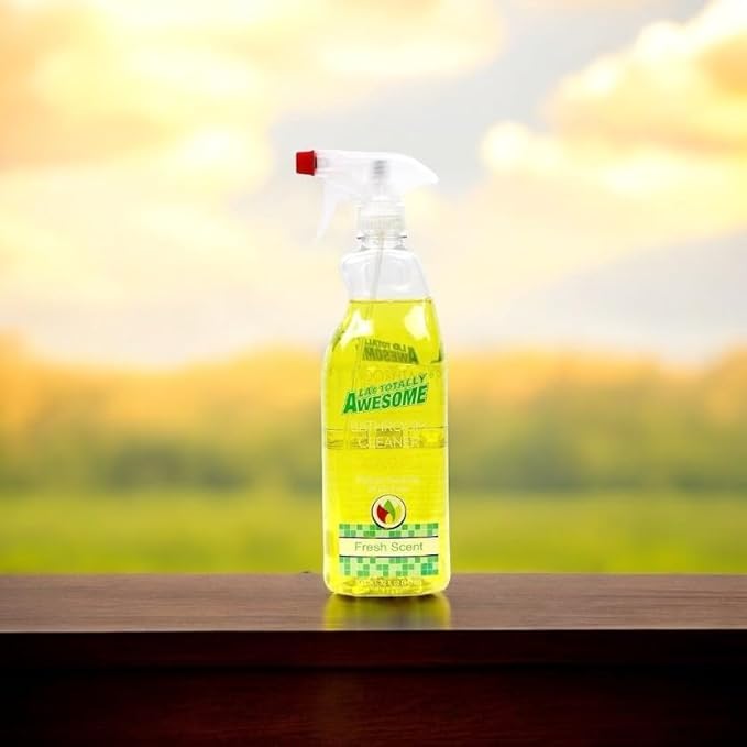 Plant-Based Bathroom Cleaner, 32 Fl Oz, All-Purpose Soap Scum Remover for Sinks, Tubs, Showers (Fresh Scent)