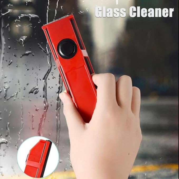 ZABEES Glass Wiper Wiper Glass Double-Sided Strong Magnetic High Suction Household High-Level Cleaner for High-Rise Window Cleaning