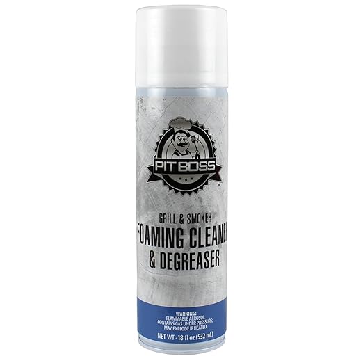 PIT BOSS Grill and Smoker Foaming Cleaner Degreaser 18 oz Eco-Friendly and Fast-Acting