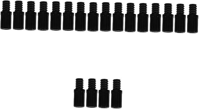 20pcs Threaded Tip Replacement Adapter for Mop Handle Plastic Easy to Install Compatible Poles for Home and Commercial Cleaning