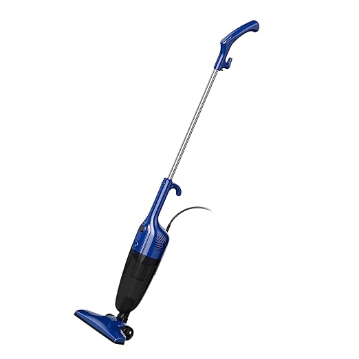 Stick Lightweight Vacuum Cleaner for Home & Apartment, Corded Handheld vac Cleaners with Crevice Tool, Perfect Household Vacuum Cleaners for Carpet, pet Hair, Hardwood Floor (Blue)