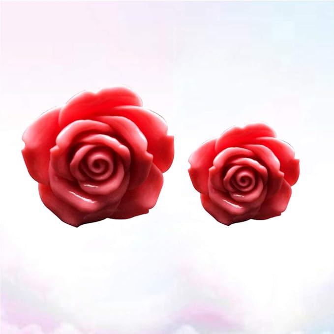 BESPORTBLE Car Fragrance Vent Clip Resin Rose Charms Automotive Air Freshener Perfume Diffuser Clips for Interior Trim Car Dashboard Decorations Gift 1 Pair (Rosy)