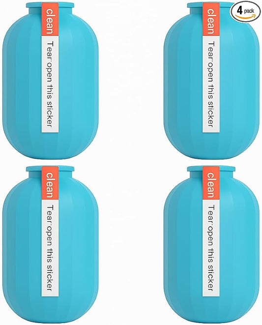 Toilet Tank Cleaner 4 Pack – Automatic Gel Bottle for Deodorizing, Stain & Scale Removal – Long-Lasting Freshness with Natural Scent – Easy Drop-in Design for Bathroom Cleaning