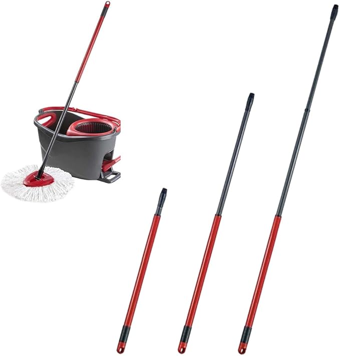 Spin Mop Replacement Handle, 3 Section 22 Inch to 48 Inch Telescopic Handle for Vileda O-Cedar Easywring Spin Mop for Floor Cleaning