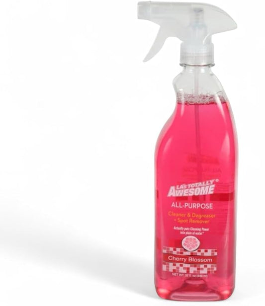 Plant-Based Bathroom Cleaner, 32 Fl Oz, All-Purpose Soap Scum Remover for Sinks, Tubs, Showers (Cherry Blossom)