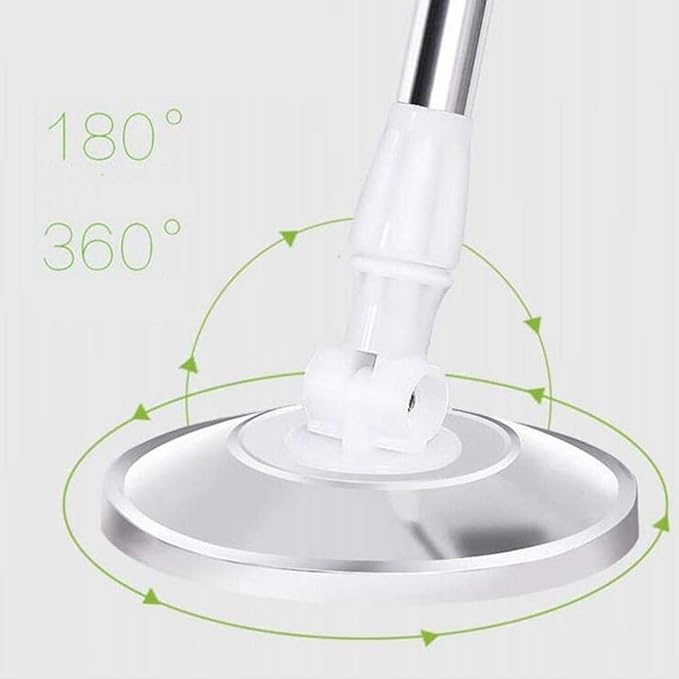 Spin Mop Wringer Bucket Set - for Home Kitchen Floor Cleaning - Wet/Dry Usage on Hardwood & Tile - Upgraded Self-Balanced Easy(Gray)