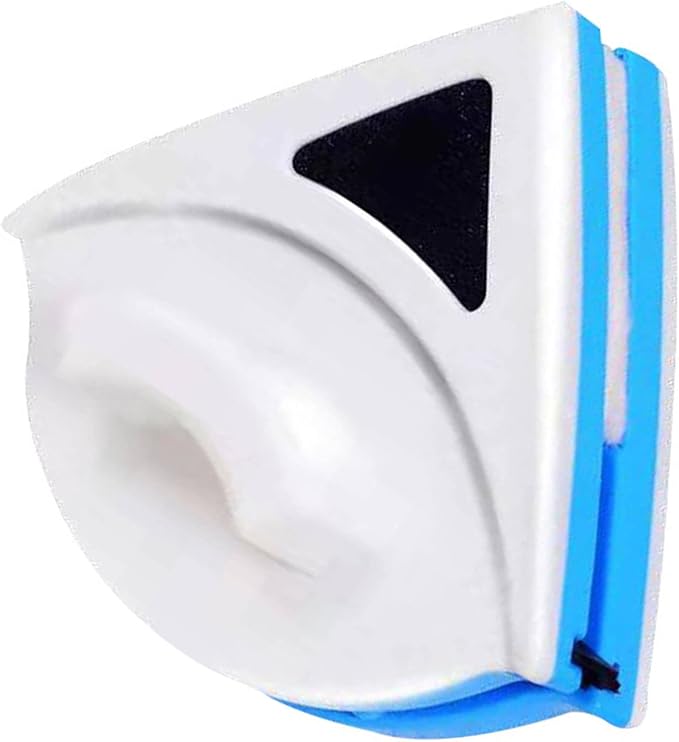 Magnetic Window Cleaner, Magnetic Windshields Cleaner Tool, Blue Triangle Shape Single Sided Magnetics Glass Wiper Washing Brush Tool P3‑8mm