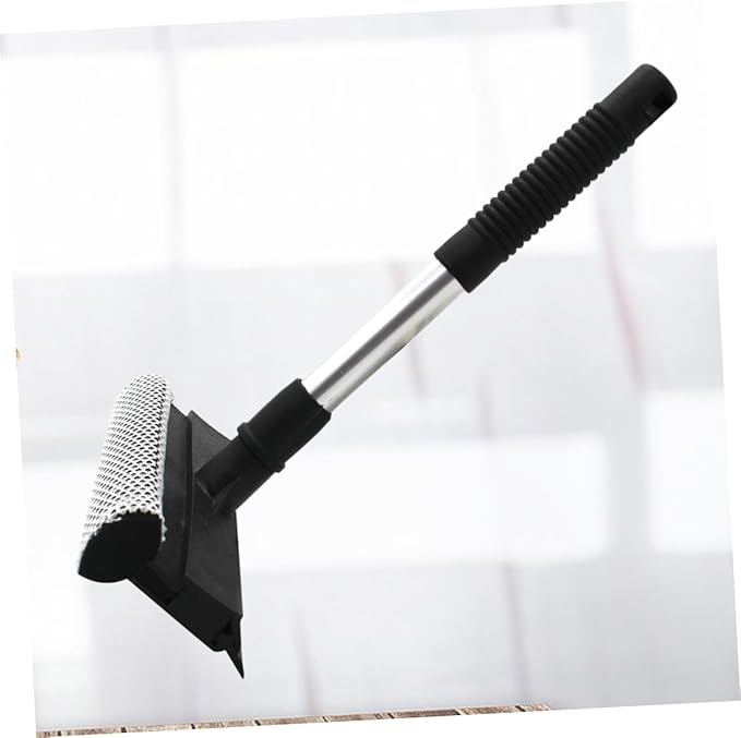 1pcs Double-Sided Glass Wiper Cleaner Slip Grip Window Cleaning Tool for Home Kitchen Vehicle Versatile for Glass Surfaces Black