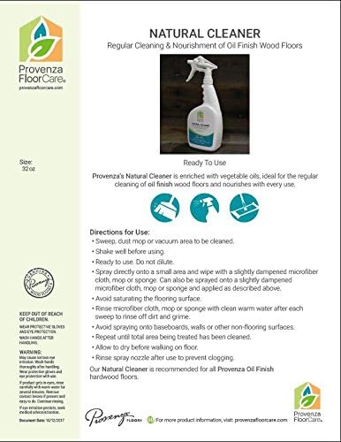 Provenza Natural Cleaner Spray 32 fl.oz - For Oil Finish Floors