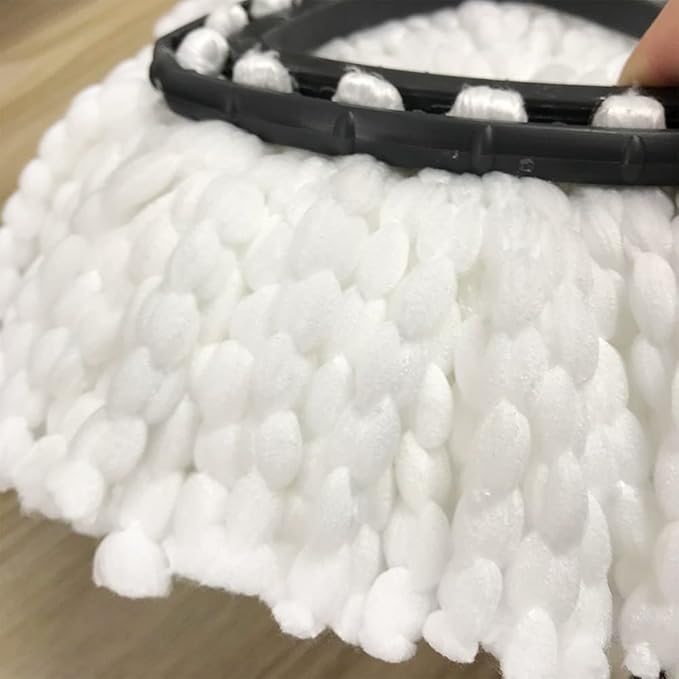 3 Pack Mop Replacement Heads Compatible with Spin Mop, Microfiber Spin Mop Refills, Easy Cleaning Mop Head Replacement