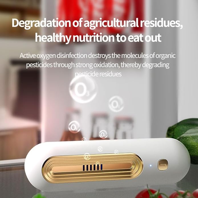 Portable Ozone Deodorizer - for Refrigerators, Sneakers, Boots & Leather Shoes.