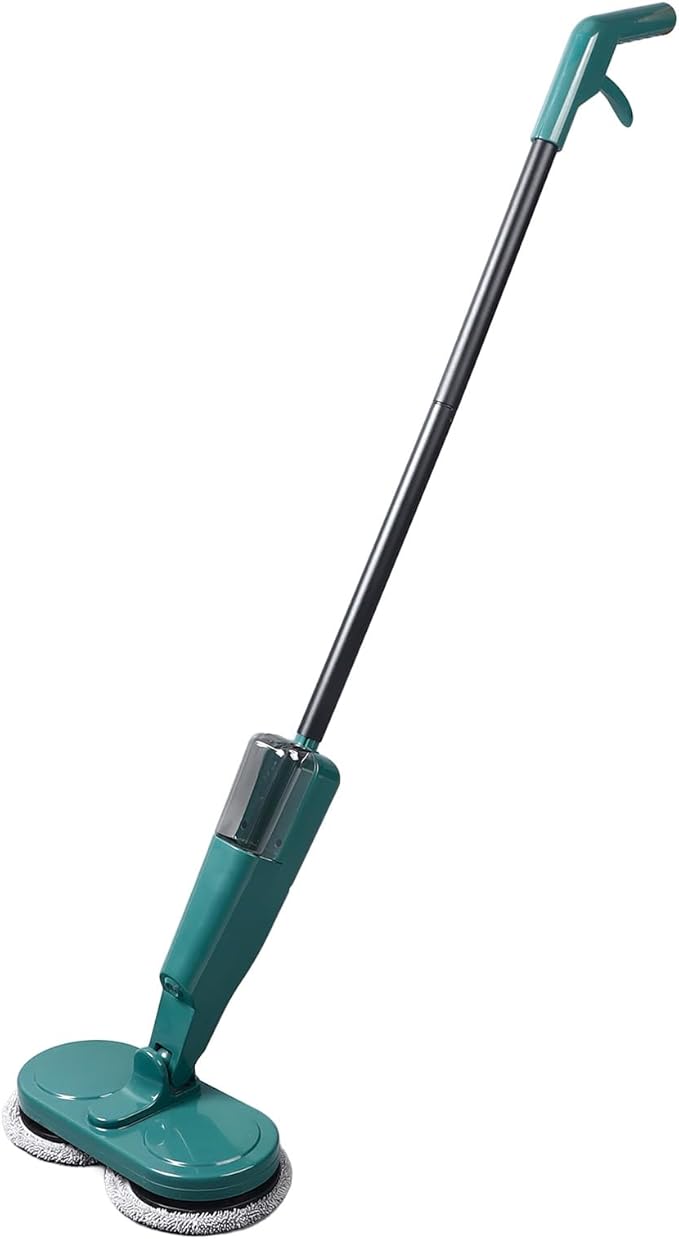 Electric Spin Mop, Cordless Mop with Retractable Rod, Lightweight and Quiet, Ideal for Hardwood, Tile, Laminate Floors, 2000mAh Battery (2#)