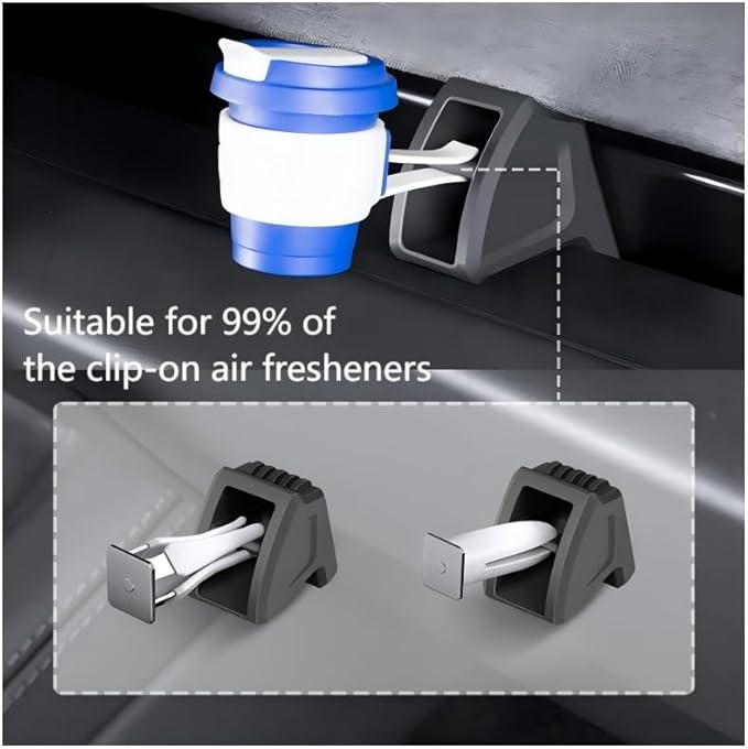 2 Pack Air Freshener Adapter Designed for 2025-2026 New Model Y（Juniper）& 2024-2025 Tesla model 3 (Highland) ，Model 3 Model Y Accessories 2024 2025 2026 [Air Freshener NOT Included]