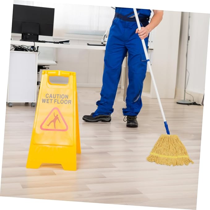 POPETPOP 1pc Cotton Mop Cloth Replacement Head Water Absorption Cleaning Accessory for Home Use High Density Mop Cloth for Various Surfaces Yellow