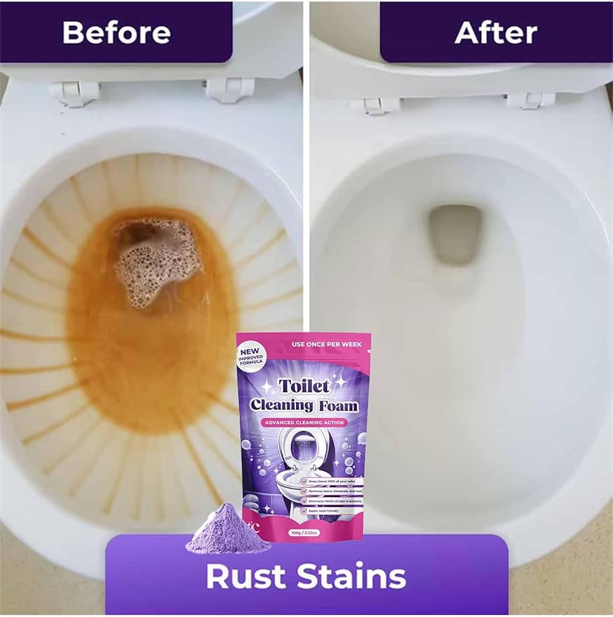 Fizclean Toilet Cleaner, Fizclean Toilet Cleaning Foam, FizCleaning Powder, FizClean Foam Cleaner, Touch Free Foaming Foaming Powder (3)