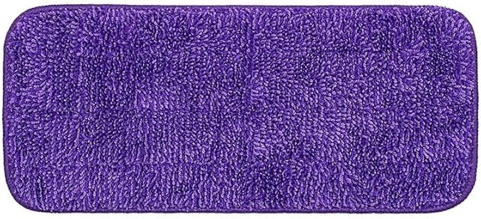 Reusable Mop Pads 8pcs Microfiber Replacement Mop Pads Washable Mops Refill Pad Wet Dry Replacement Heads(Purple)