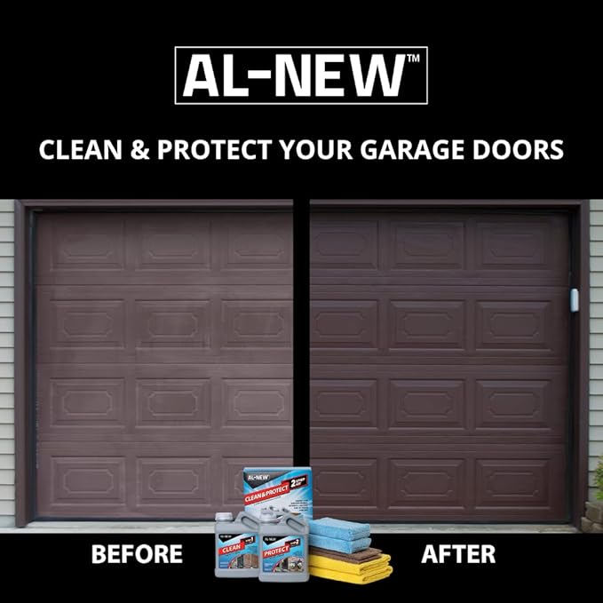 AL-NEW 2 Step Clean & Protect Kit | Clean, Restore, & Protect Your Outdoor Patio Furniture, Garage Doors, Exterior Lights, Window Frames, and More (16 Ounce Kit)