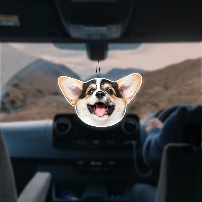 Custom Air fresheners with Picture,Personalized Air Freshener for Car,Cute Hanging Car Air Fresheners for Women,Double-sided Photo Printing Hanging Car Scents 30 scents available