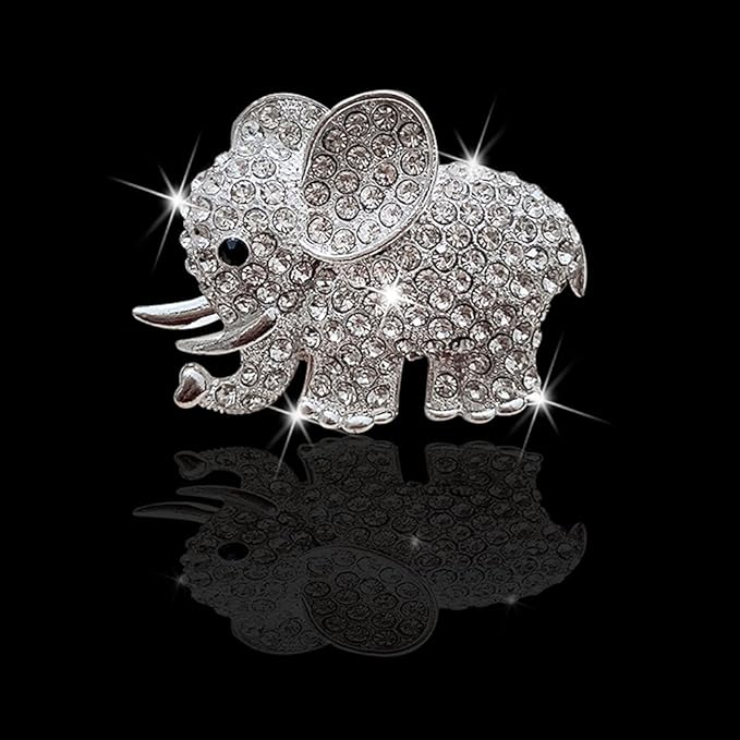 Tznyly Car Decor Car Fresheners For Women Bling Car accessory Car Air Outlet decor Bling Car accessory For Women Car Aromatherapy Car Air Vent Clip Charm Car air freshener Set of 2 elephants
