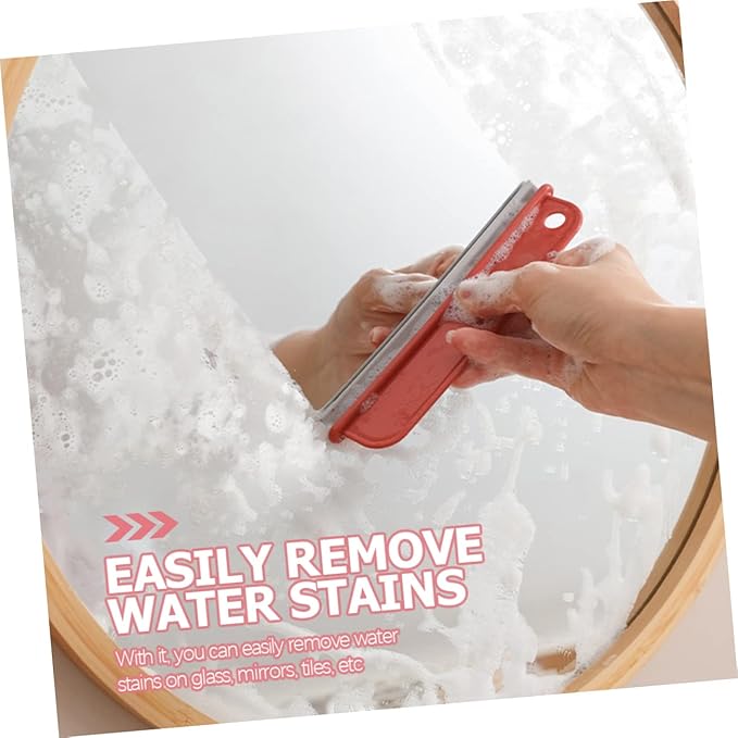 3pcs Multi-use Glass Cleaning Scraper Window Cleaner for Home Bathroom Kitchen Effortlessly Remove Water Stains from Glass Mirrors Tiles Includes Grey Tools