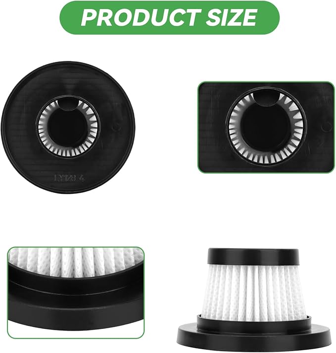Vacuum Filter for Cordless Vacuum Cleaner as Seen on TV - Replacement HEPA Filter for Vac Compact Cordless Handheld Vacuum 5 Pack