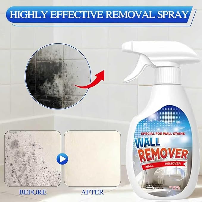 Highly Effective Removal Spray,Wall Cleaner Spray-Bathroom Foam Cleaner for Shower,Tile,Fabric,Bathrooms,Kitchens
