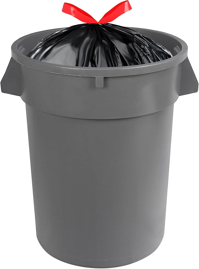 Amazon Basics Multipurpose Drawstring Trash Bags,30 Gallon,(Previously Solimo),50 Count (Pack of 6)