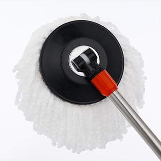 Emivery Home Spin Mop Pole Handle and Head Replacement 360 Rotating Mop Cleaning Tool Accessories for Home Office Bedroom (Red)