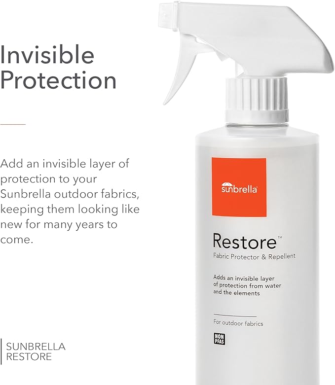 Sunbrella Total Care Kit | Clean, Protect & Restore Fabric & Upholstery | Fabric Cleaner, Stain Remover, and Protector Bundle | 16 fl oz / 5 fl oz