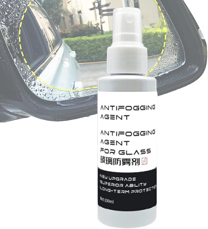 Anti-Fog Spray For Windscreen | Waterproof Anti-fog Spray 100ml For ,Car SUV Truck Mirror Glass Coating Cleaner | Window Film Mirrors Pue