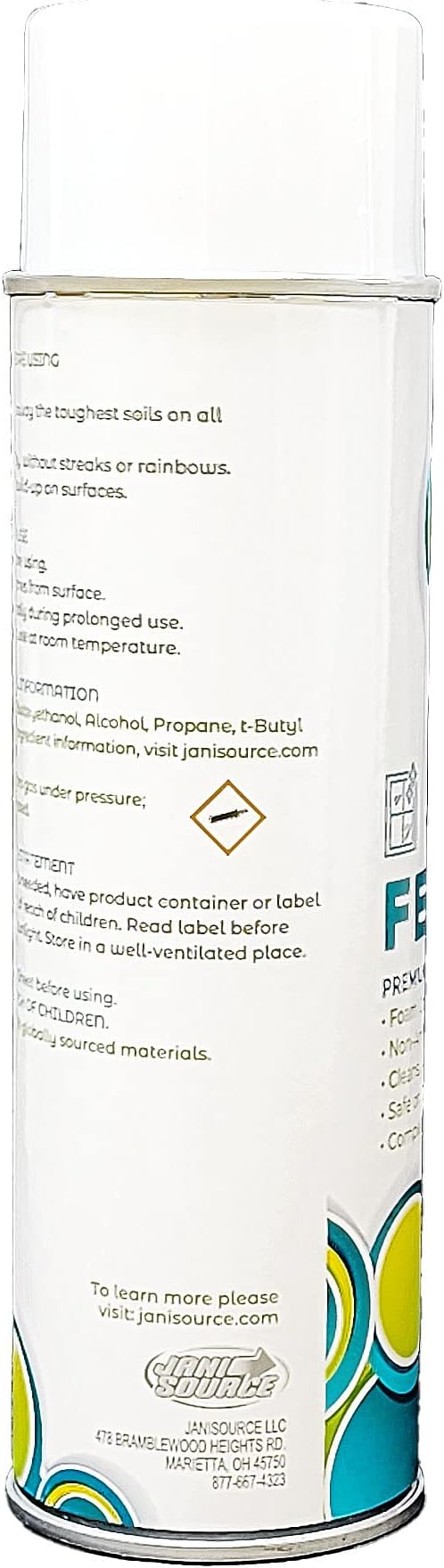 Fenestre Premium Foaming Glass Cleaner, 19 oz Aerosol (Each)