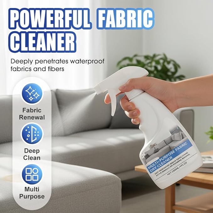 Fabric Sofa Cleaner, Carpet & Upholstery Stain Cleaner Spray Expert Stain and Odor Remover – Pet & Kid Safe Rug Cleaner, Fast-Drying, Formula for Carpets, Rugs & Fabric (1PCS)