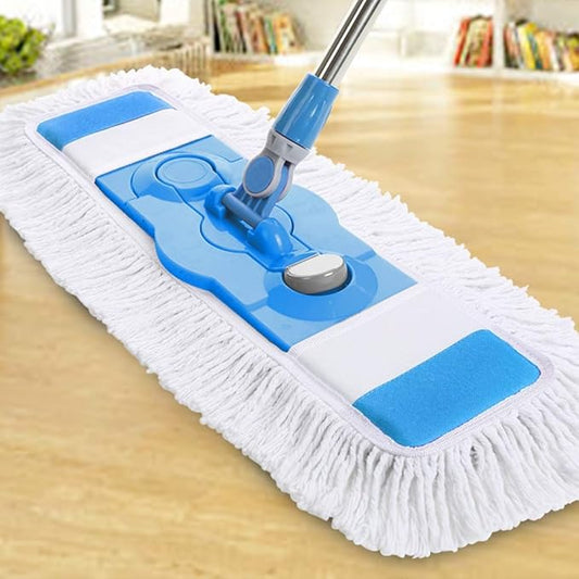 mops 360°Flat Mop，Microfiber Hardwood Floor Mop Tow Cloth with Towel, Stainless Steel Handle and Extension，Spin Mop Household Mop (Color : B)