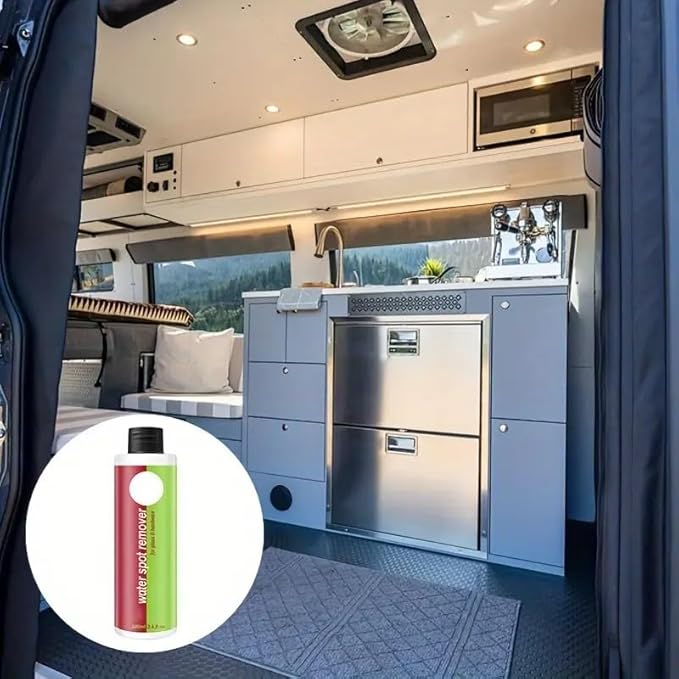 Hard Water Stain Remover Spray, Heavy Duty Bathroom Cleaner for Shower Glass, Tiles and Chrome, Powerful Foam Descaler Eliminates Limescale & Soap Scum Safe for Mirrors and Stainless Steel