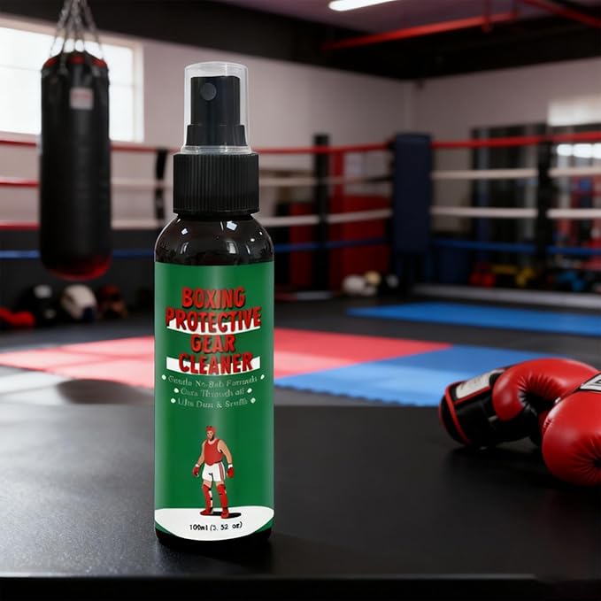 Boxing Glove Cleaner - 100ml Gym Spray, Powerful Sports Deodorizer with Freshening Feature, Equipment Cleaner for Odor Control Details, Athletic Gear Care with Stink Removal Support, Shoes Work Boots