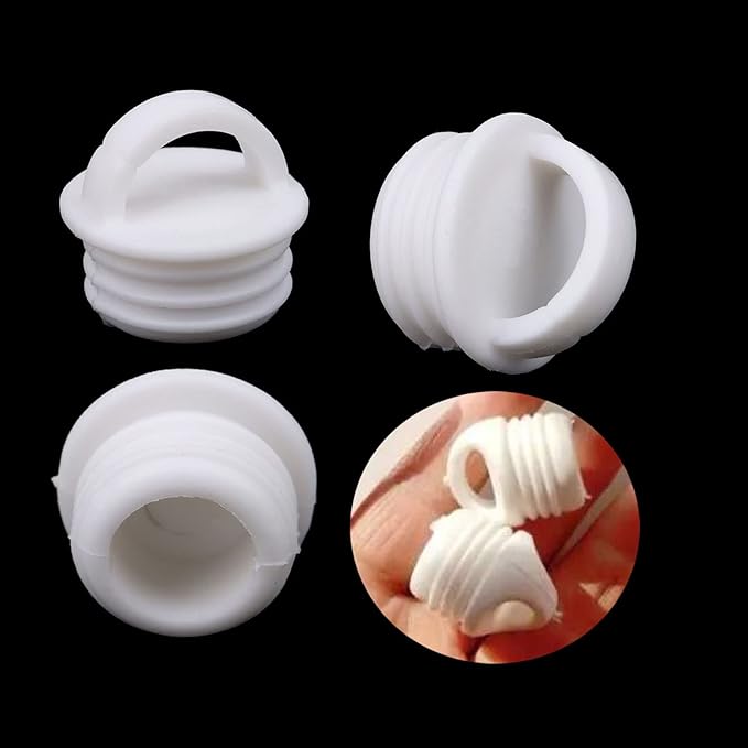 5 Pack Mop Bucket Drain Plug Replacement Sink Hole Stopper with Grips End Cap Cover for Mop and Bucket with Wringer Set Commercial Mop Bucket Spin Mop System Flat Squeeze Mop 19mm 3/4 Inch