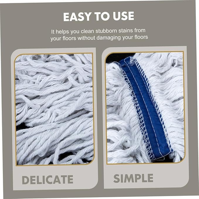 MERRYHAPY Shaped Mop Reusable Replacement for Easy Cleaning Quick-Dry Mop Refill for Commercial and Home Use for Hardwood and Tile Floors