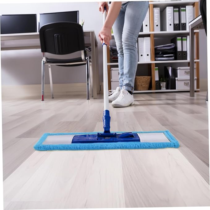 SAFIGLE 2pcs Coral Fleece Replacement Mop Pads for Floor Cleaning Reusable Machine Washable for Use