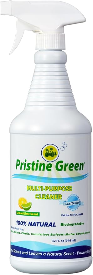 100% Natural All Purpose Cleaner | Plant based | Biodegradeable | Lab Tested | Patented Formula (Lemon/Lime)