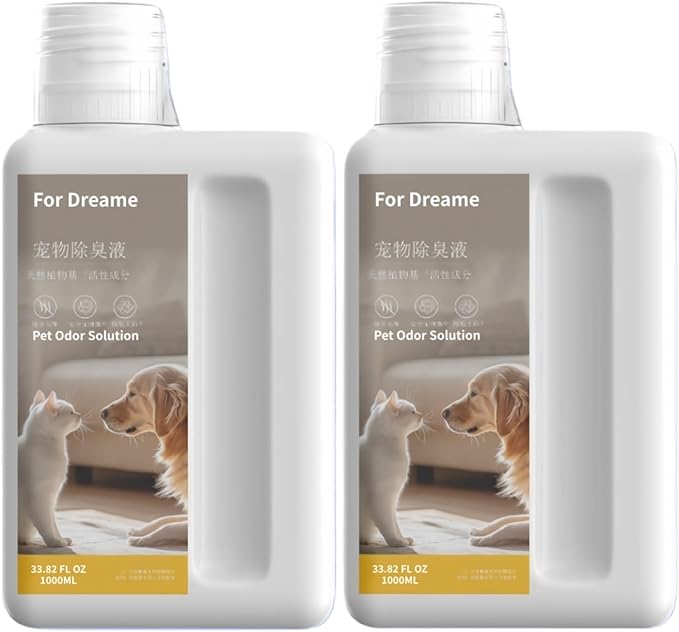 Specially Designed For Pet Stains, Deep Cleaning And Deodorization 1L Floor Cleaner. Compatible With Dreame X50Pro/S50/X40/X40 Pro Ultra/S30/L20S/H11/M13/H16(2 PCS)