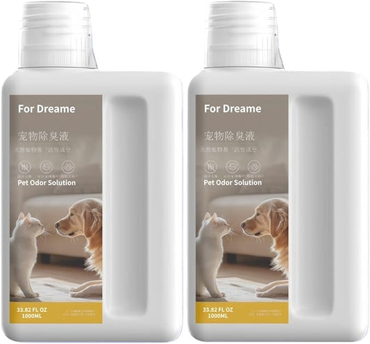 Specially Designed For Pet Stains, Deep Cleaning And Deodorization 1L Floor Cleaner. Compatible With Dreame X50Pro/S50/X40/X40 Pro Ultra/S30/L20S/H11/M13/H16(2 PCS)