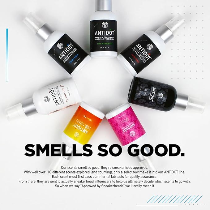 Deadstock Glue Scented Shoe Deodorizer for Sneakerheads by ANTIDOT - Advanced Shoe Freshener Spray Collection | New Sneaker Smell Shoe Odor Neutralizing Formula (SNKR-GLUE)