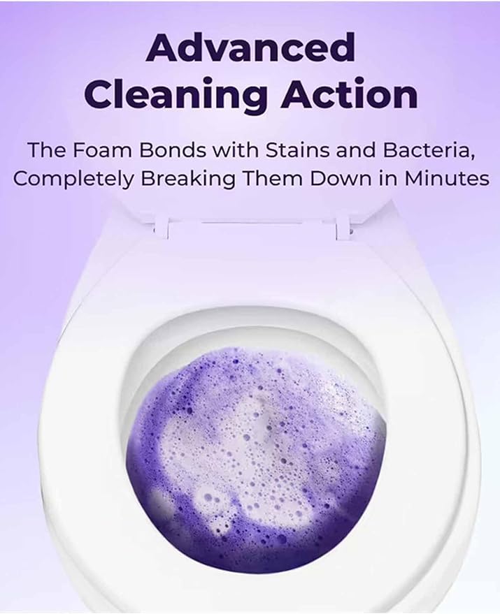 Fizclean Toilet Cleaner, Fizclean Toilet Cleaning Foam, FizCleaning Powder, FizClean Foam Cleaner, Touch Free Foaming Foaming Powder (3)