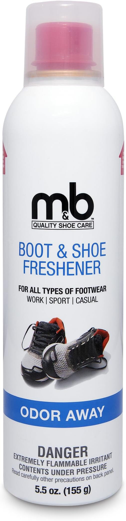 Moneysworth & Best Boot & Shoe Freshener, Shoe Odor Eliminator, Shoe Deodorizer Spray, Shoe Accessories, 5.5 oz.