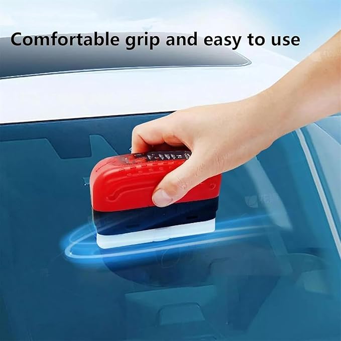 Automotive Glass Cleaner Windshield, Oil Film Remover for Car Window, Auto Glass Degreaser WindshieldPolish, Cars Window Eraser Cleaning Tool for Windshield, Car Windows, Reusable (1pcs)